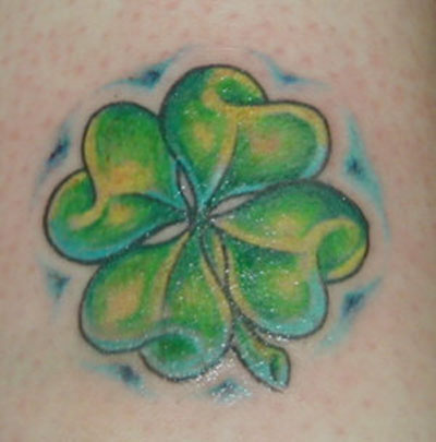 You can choose to get clover tattoo designs made from a color range of solid 
